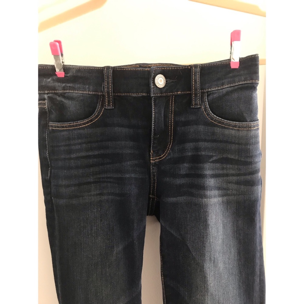 American Eagle AE Jeggings Jeans Dark Denim Stretch 00 Short